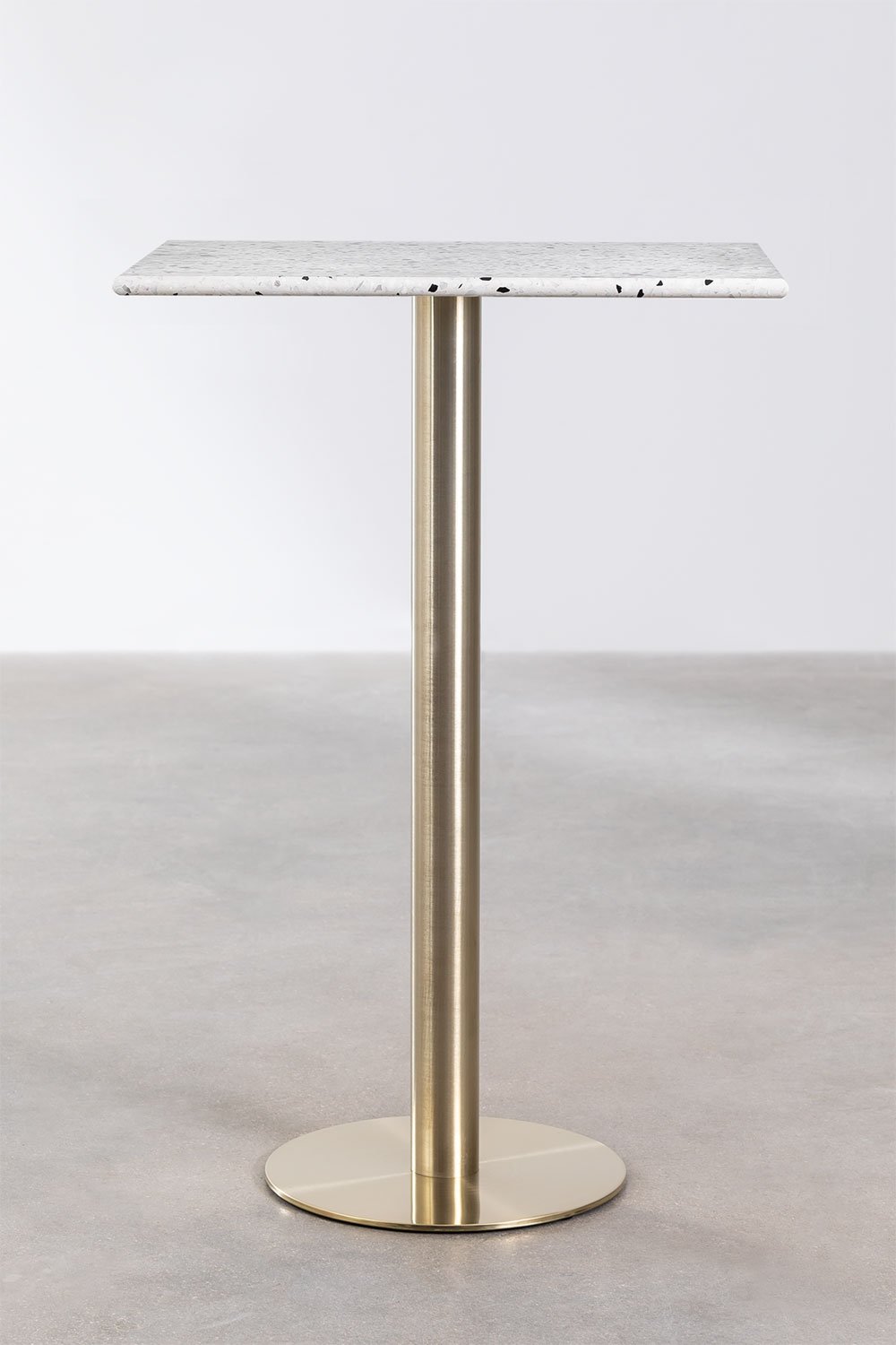 Tavolo Alto Quadrato in Terrazzo (60x60 cm) Malibu