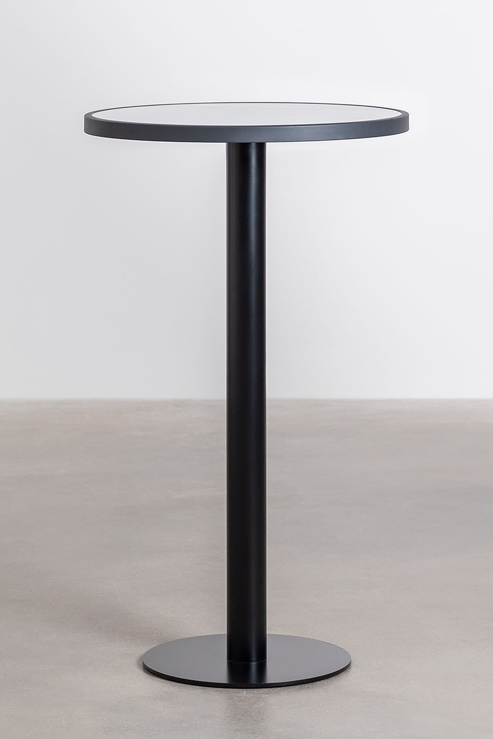 Tavolo Bar Alto Rotondo in Gres (Ø60 cm) Caramel