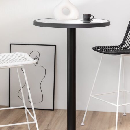 Tavolo Bar Alto Rotondo in Gres (Ø60 cm) Caramel