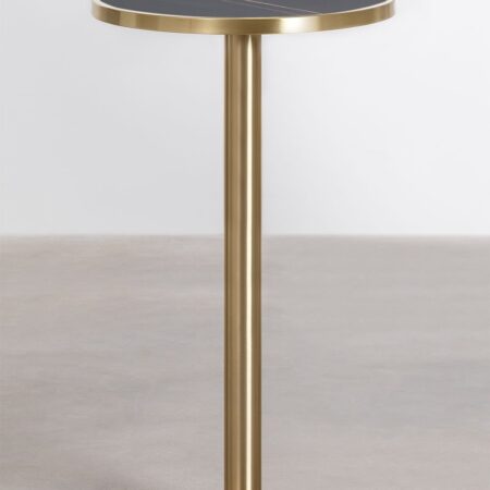 Tavolo Bar Alto Rotondo in Gres (Ø60 cm) Manhattan