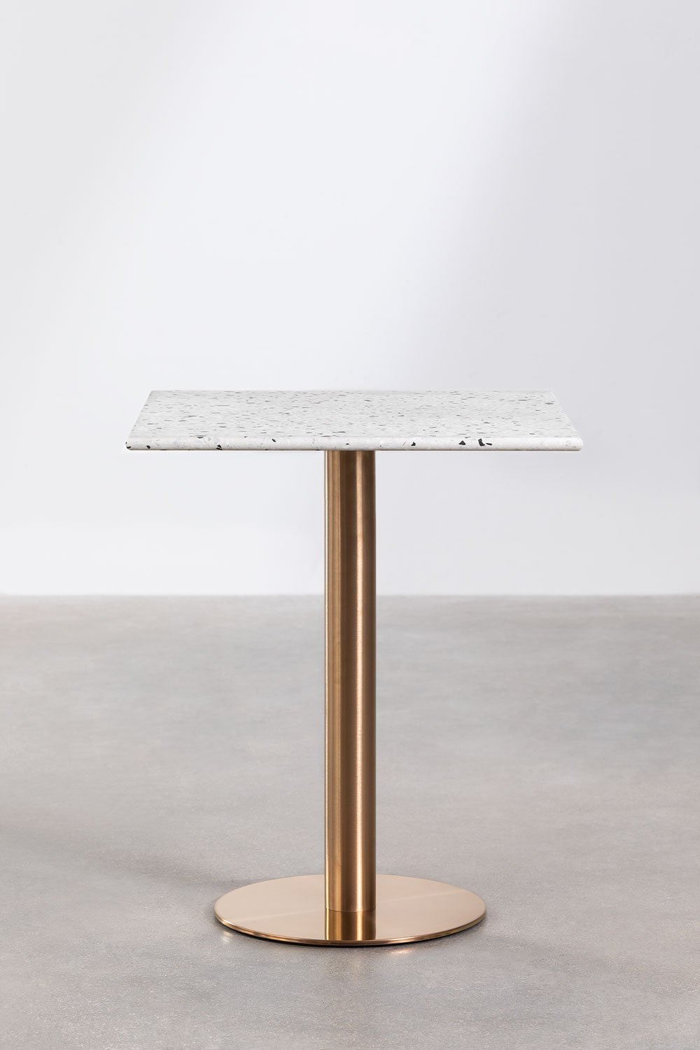 Tavolo da bar quadrato in terrazzo (60x60 cm) Malibu