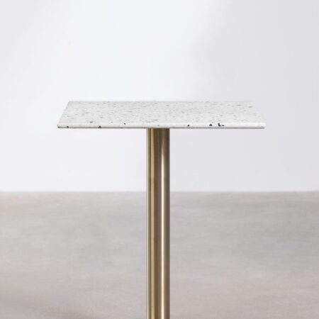 Tavolo da bar quadrato in terrazzo (60x60 cm) Malibu