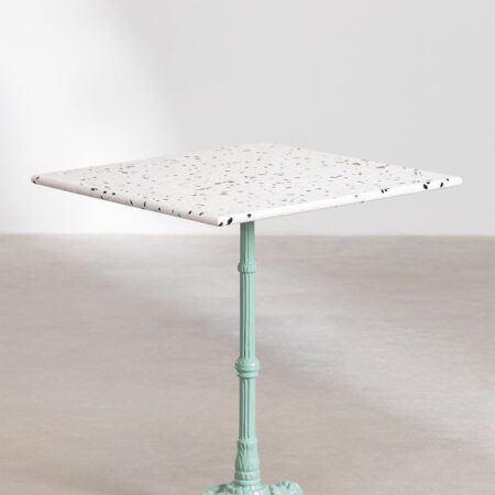 Tavolo Bar Quadrato in Terrazzo (60x60 cm) Volutto