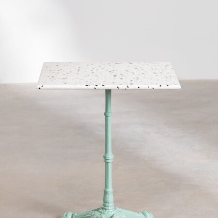 Tavolo Bar Quadrato in Terrazzo (60x60 cm) Volutto