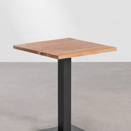 Tavolo Bar Quadrato Legno Acacia Ristretto