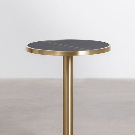 Tavolo da bar rotondo in gres (Ø60 cm) Manhattan