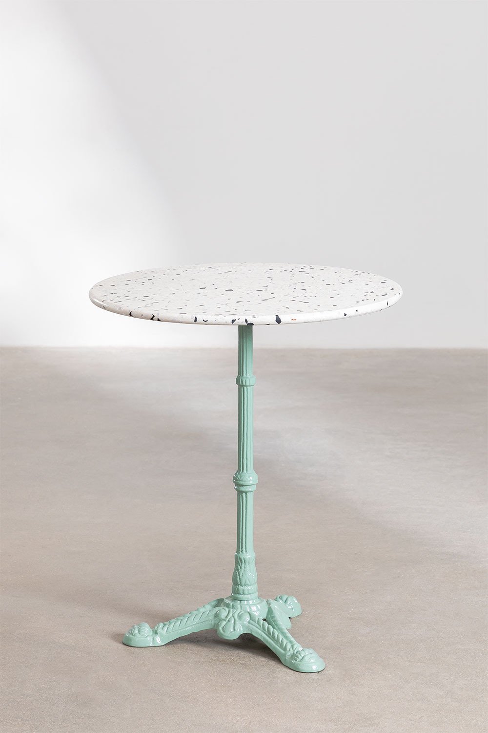 Tavolo Bar Rotondo in Terrazzo (Ø60 cm) Volutto