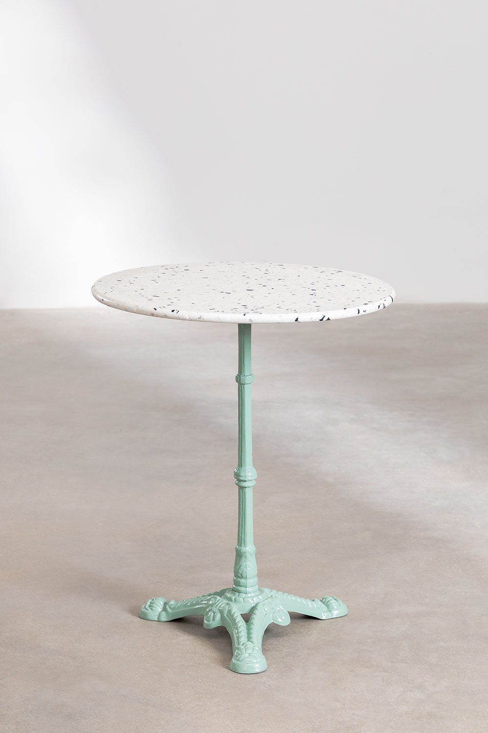Tavolo Bar Rotondo in Terrazzo (Ø60 cm) Volutto