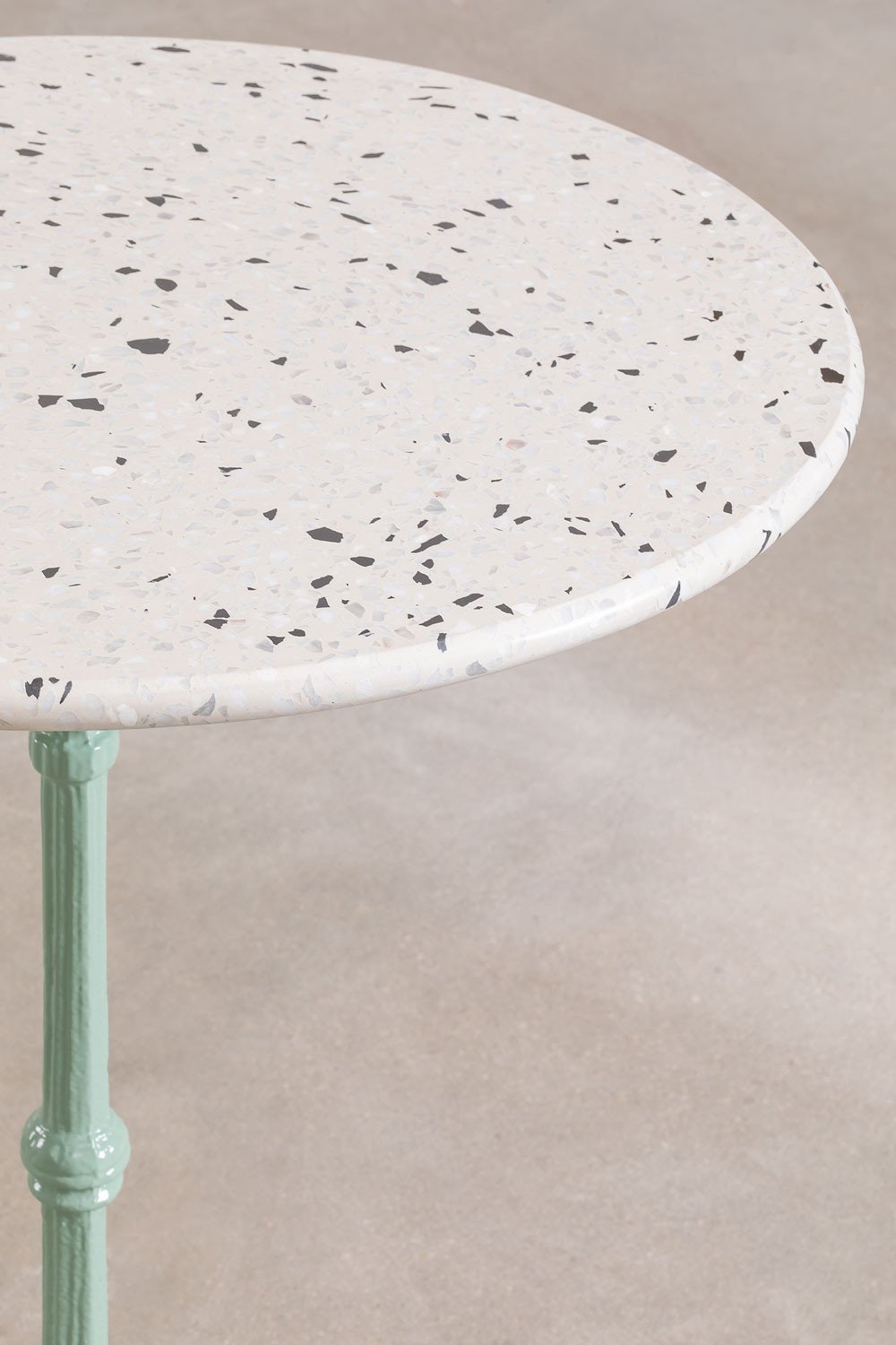Tavolo Bar Rotondo in Terrazzo (Ø60 cm) Volutto