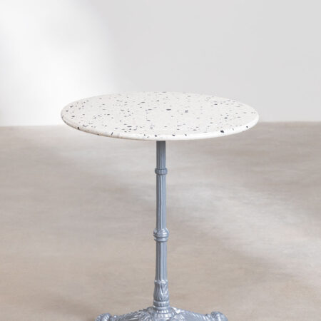 Tavolo Bar Rotondo in Terrazzo (Ø60 cm) Volutto