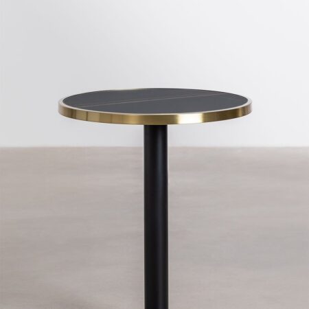Tavolo Bar Rotondo in Gres (Ø60 cm) Amaretto