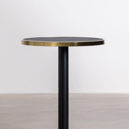Tavolo Bar Rotondo in Gres (Ø60 cm) Amaretto
