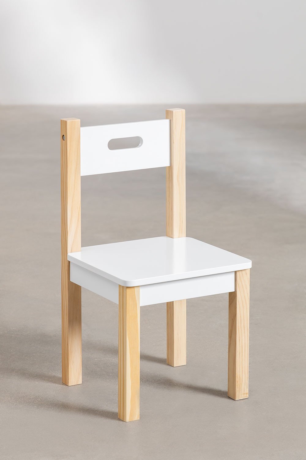 Set da tavolo lavagna con contenitore e 2 sedie in legno Belfy Kids