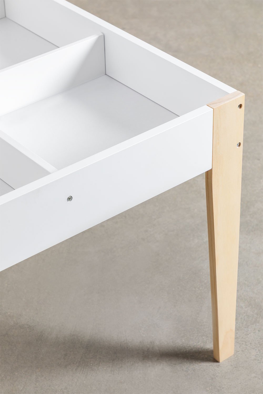 Set da tavolo lavagna con contenitore e 2 sedie in legno Belfy Kids