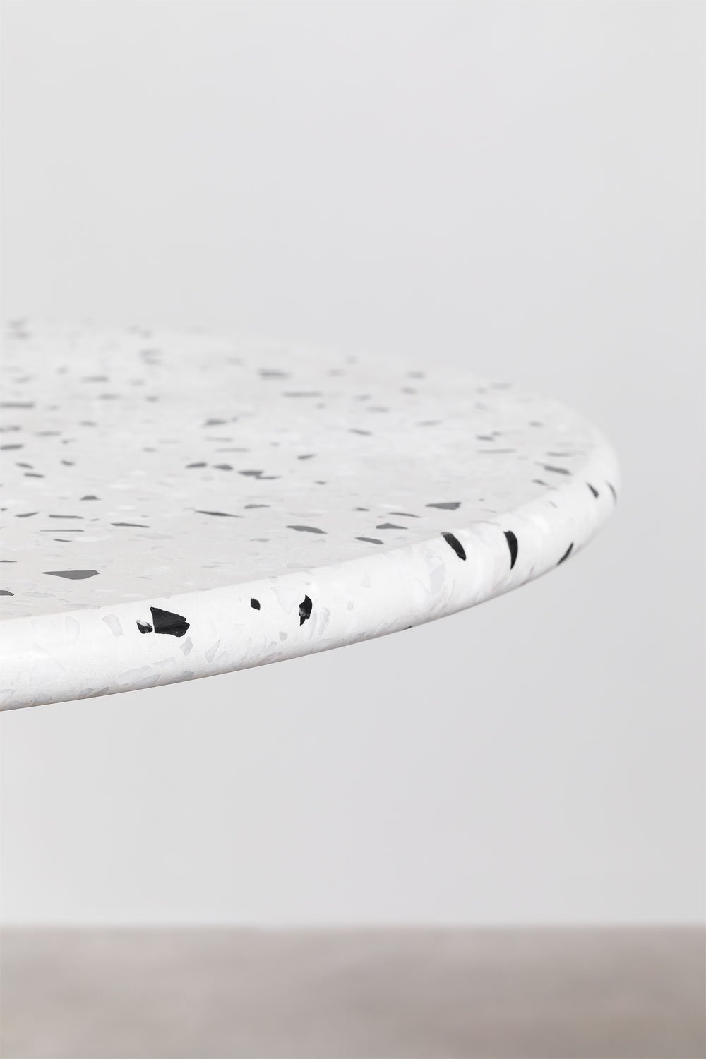 Tavolo da bar rotondo alto in terrazzo (Ø60 cm) Malibu