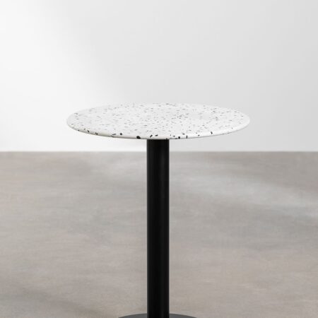 Tavolo da bar rotondo in terrazzo (Ø60cm) Dolce