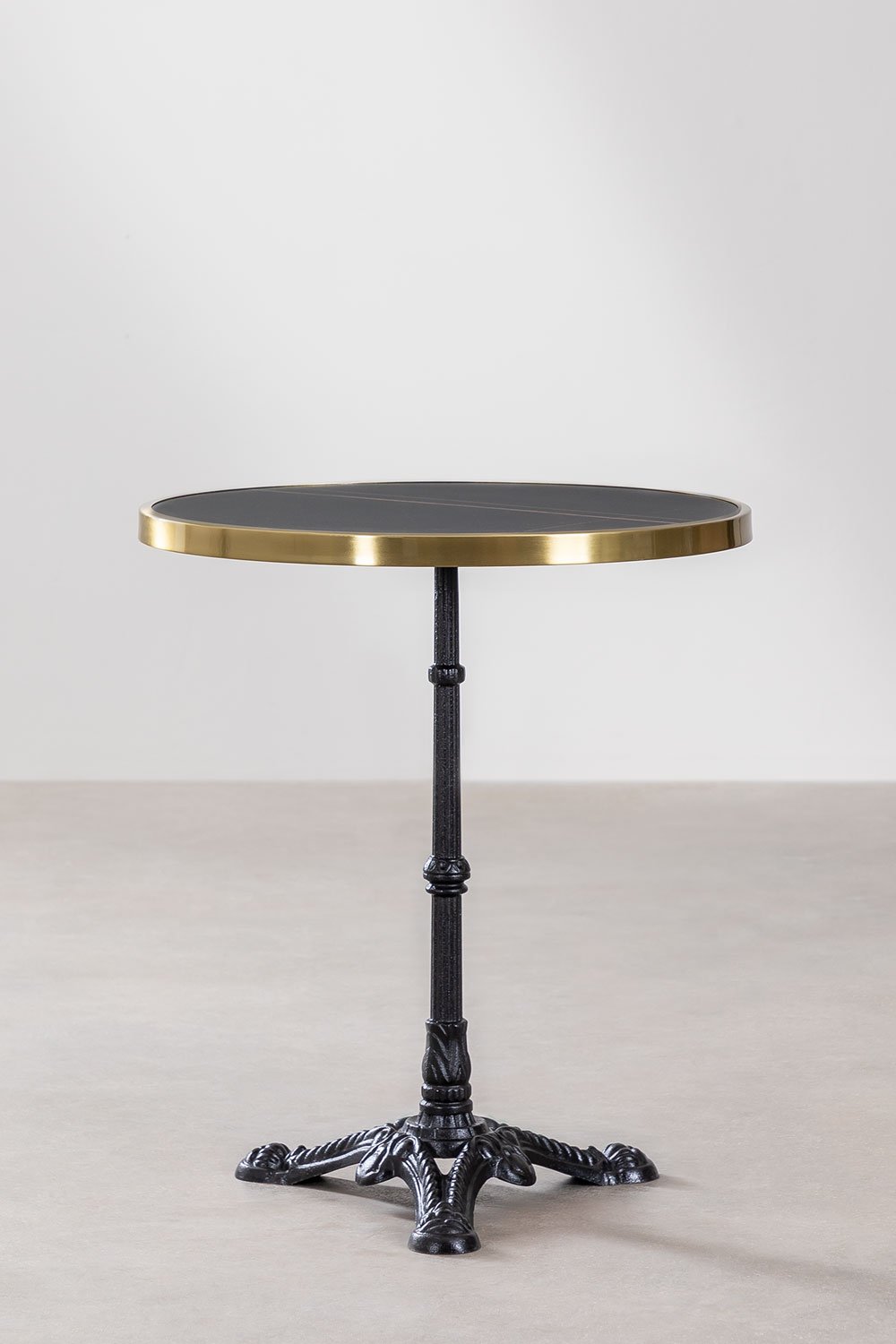 Tavolo da Bar Rotondo in Gres Venezia Black