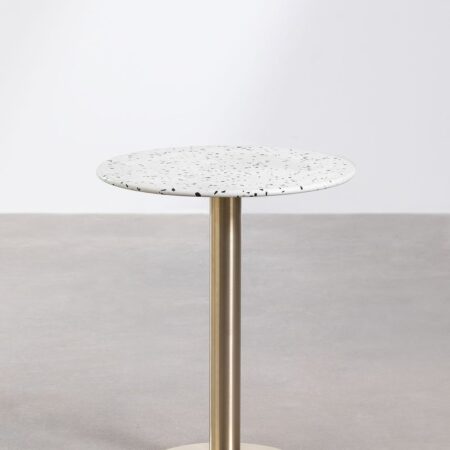 Tavolo da bar rotondo in terrazzo (Ø60 cm) Malibu