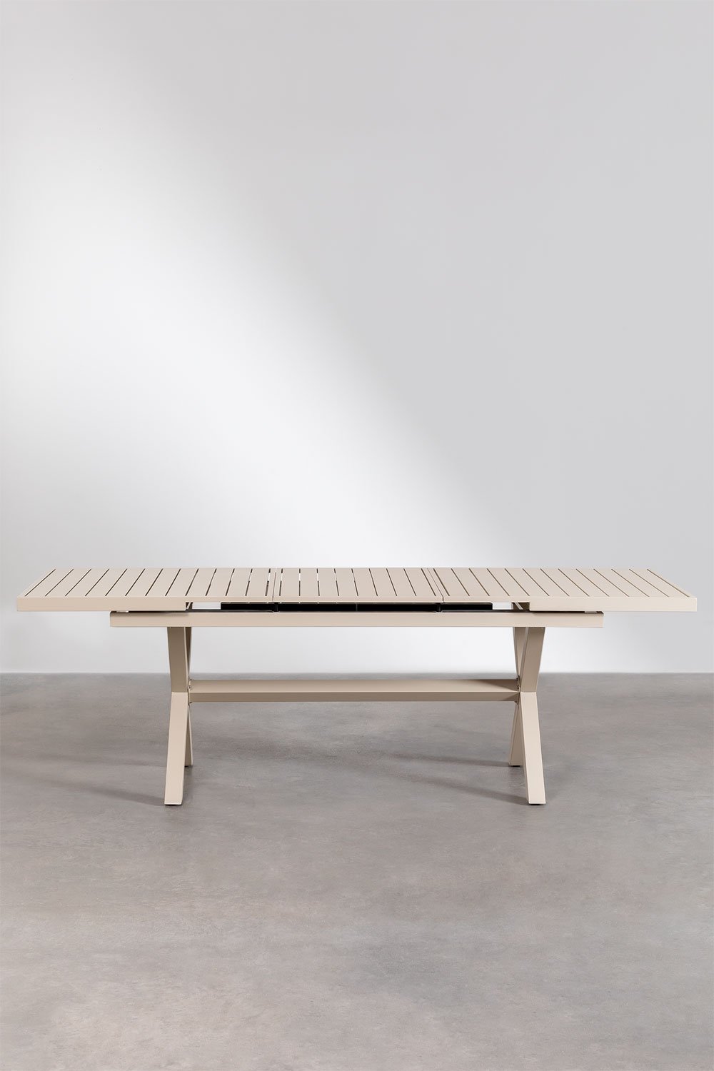 Tavolo da giardino rettangolare 180-240x90 cm estensibile in alluminio Karena