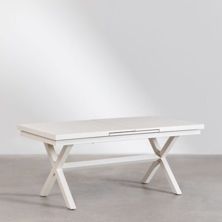 Tavolo da giardino allungabile rettangolare in alluminio (180-240x90 cm) Karena