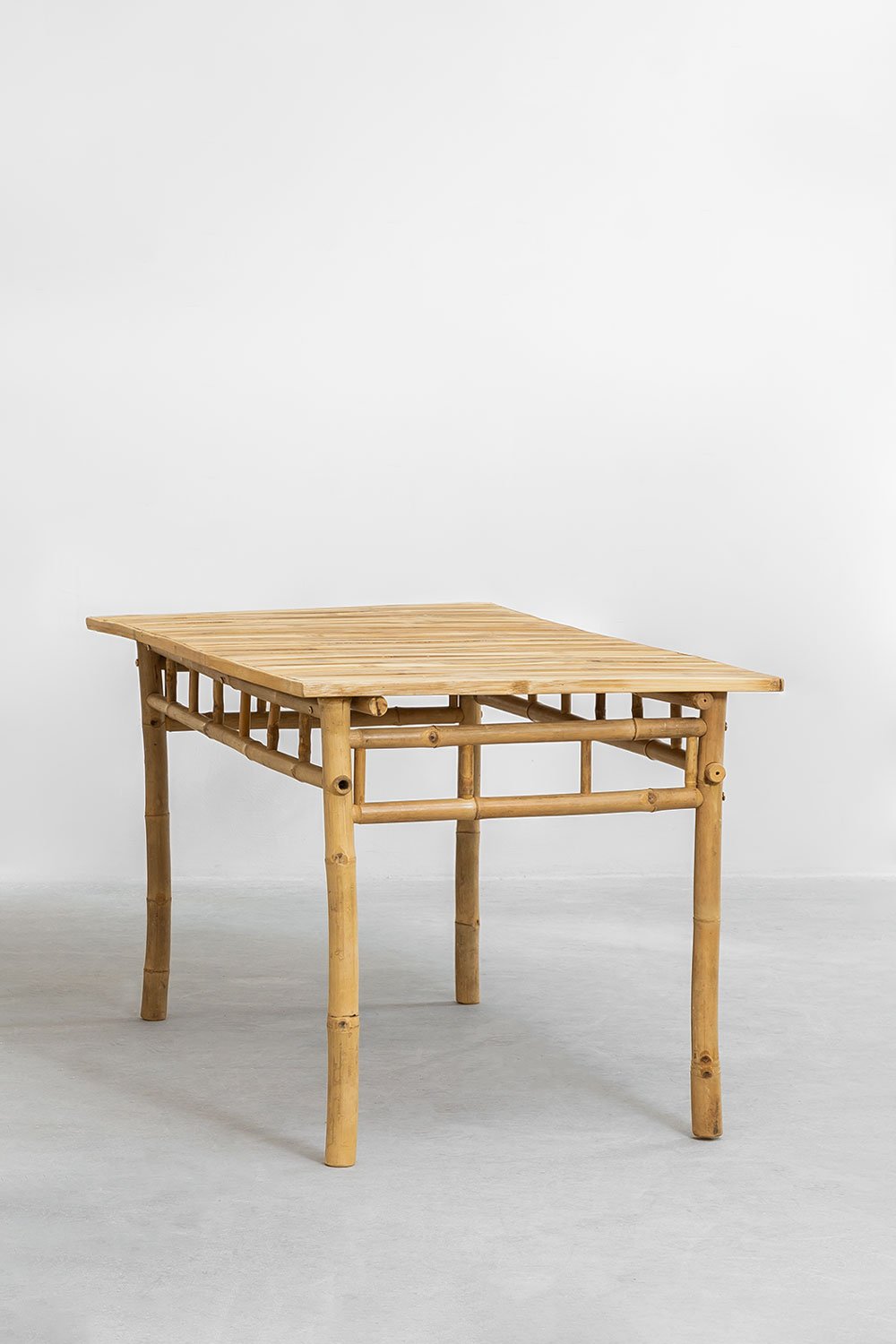 Tavolo da giardino rettangolare 150x80 cm in bambù Marilin
