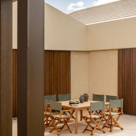 Tavolo da giardino quadrato 150x150 cm in legno di acacia Aderyn