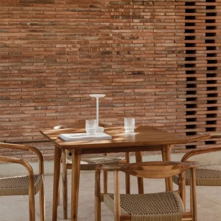 Tavolo da giardino quadrato 90x90 cm in legno di acacia Tenay