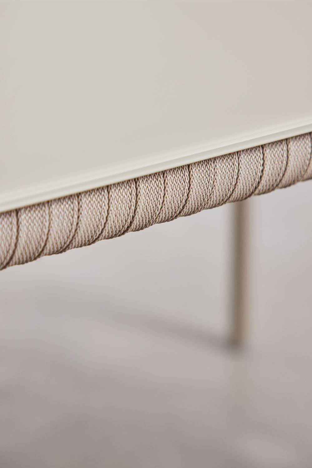 Tavolo da giardino rettangolare 160x90 cm in vetro e alluminio Arhiza