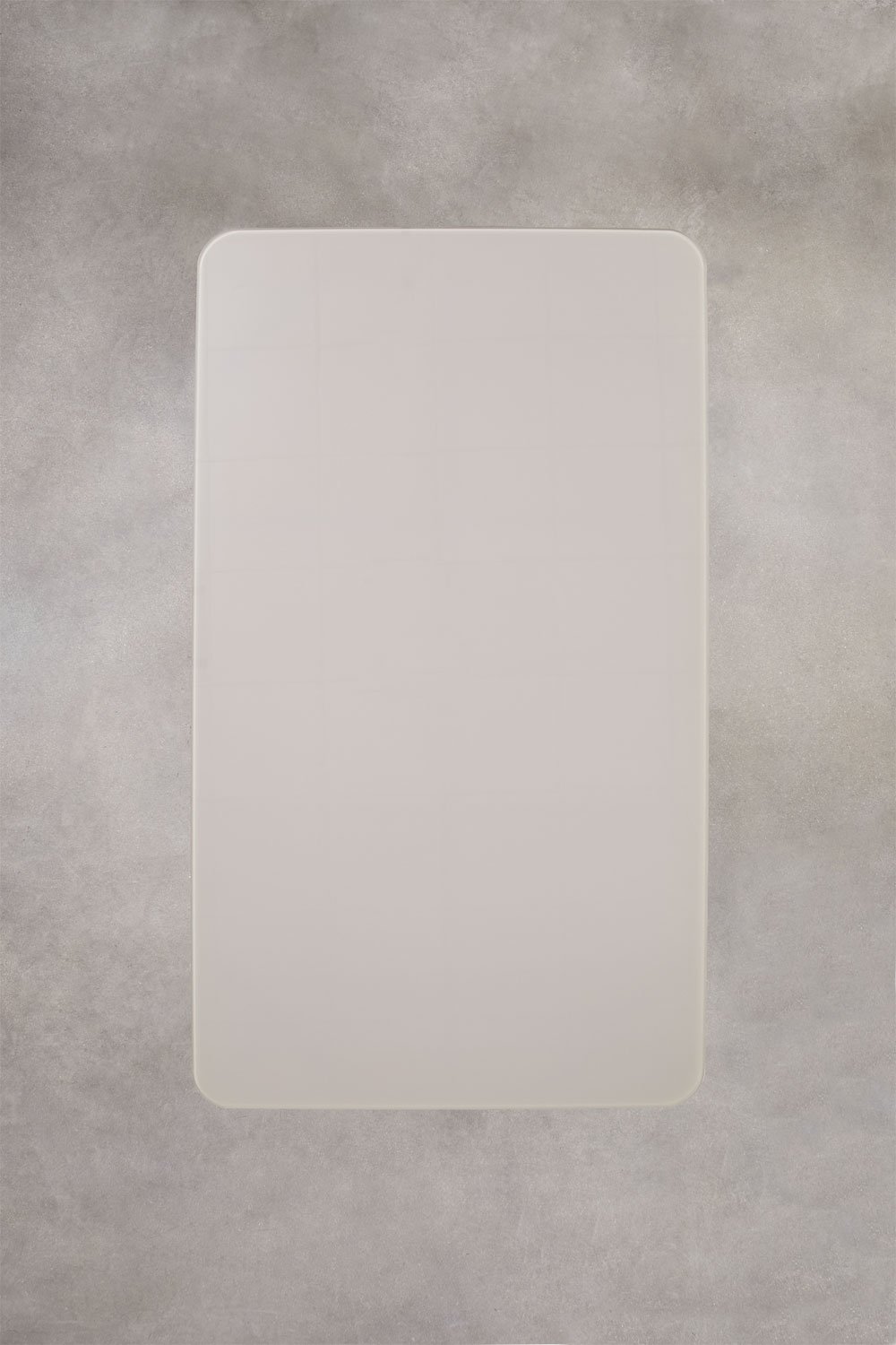 Tavolo da giardino rettangolare 160x90 cm in vetro e alluminio Arhiza