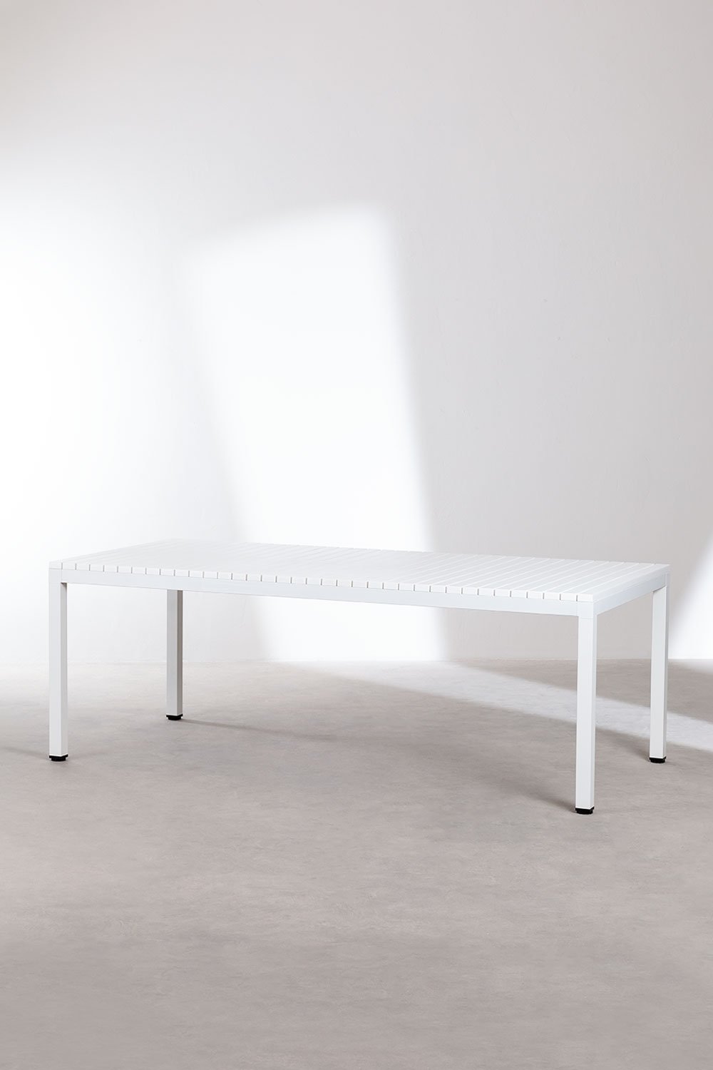 Tavolo da giardino rettangolare 210x100 cm in alluminio Marti