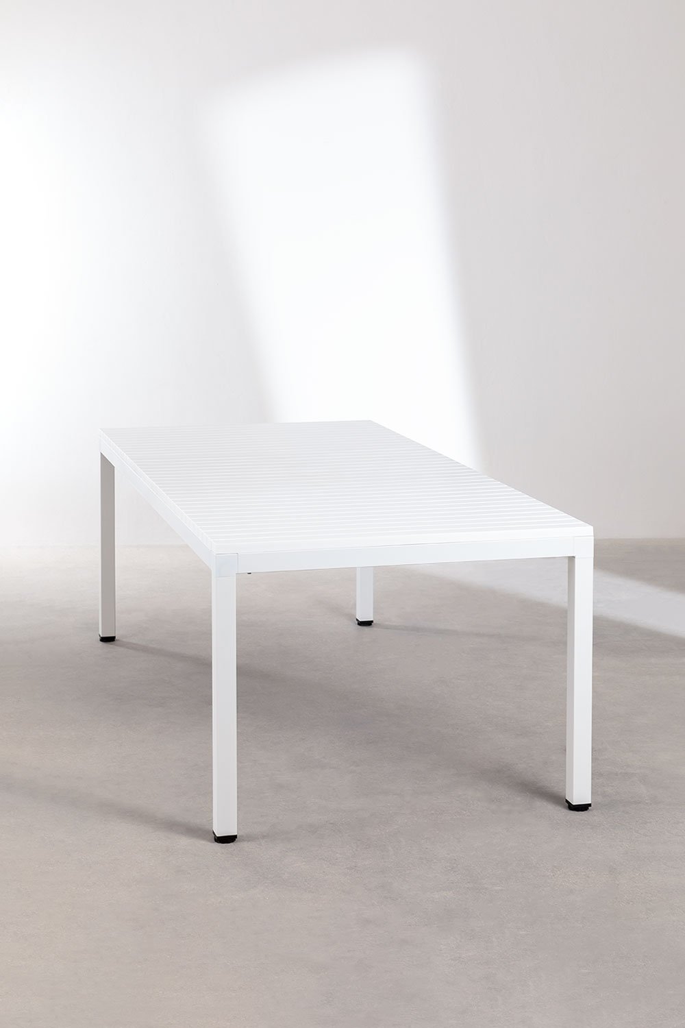 Tavolo da giardino rettangolare 210x100 cm in alluminio Marti