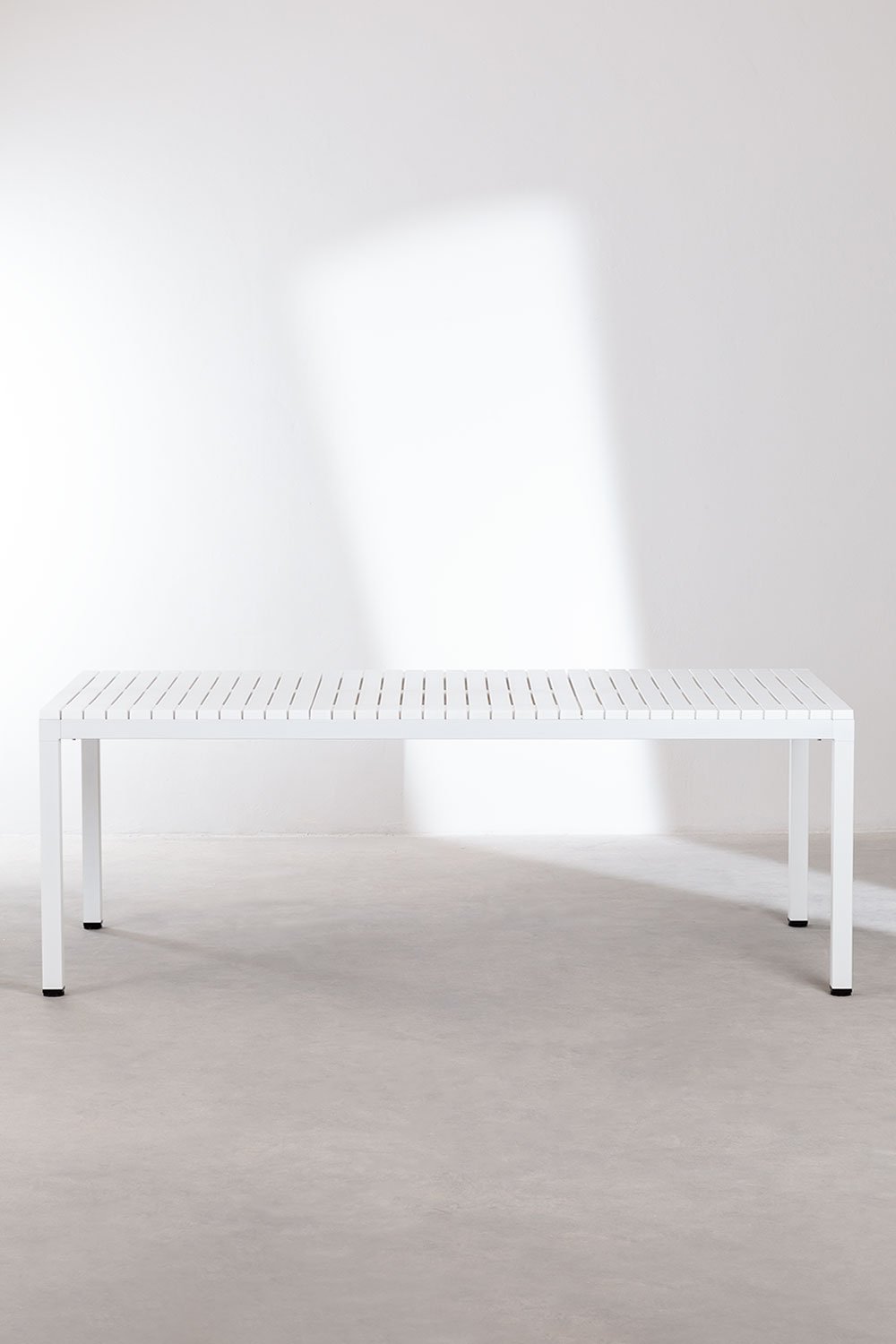 Tavolo da giardino rettangolare 210x100 cm in alluminio Marti