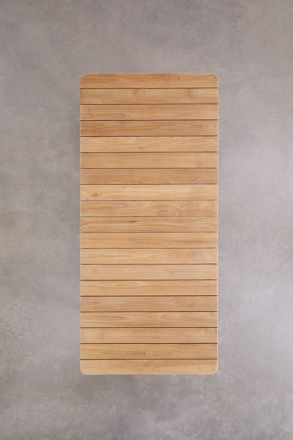 Tavolo da giardino rettangolare in alluminio e legno di teak Sirka