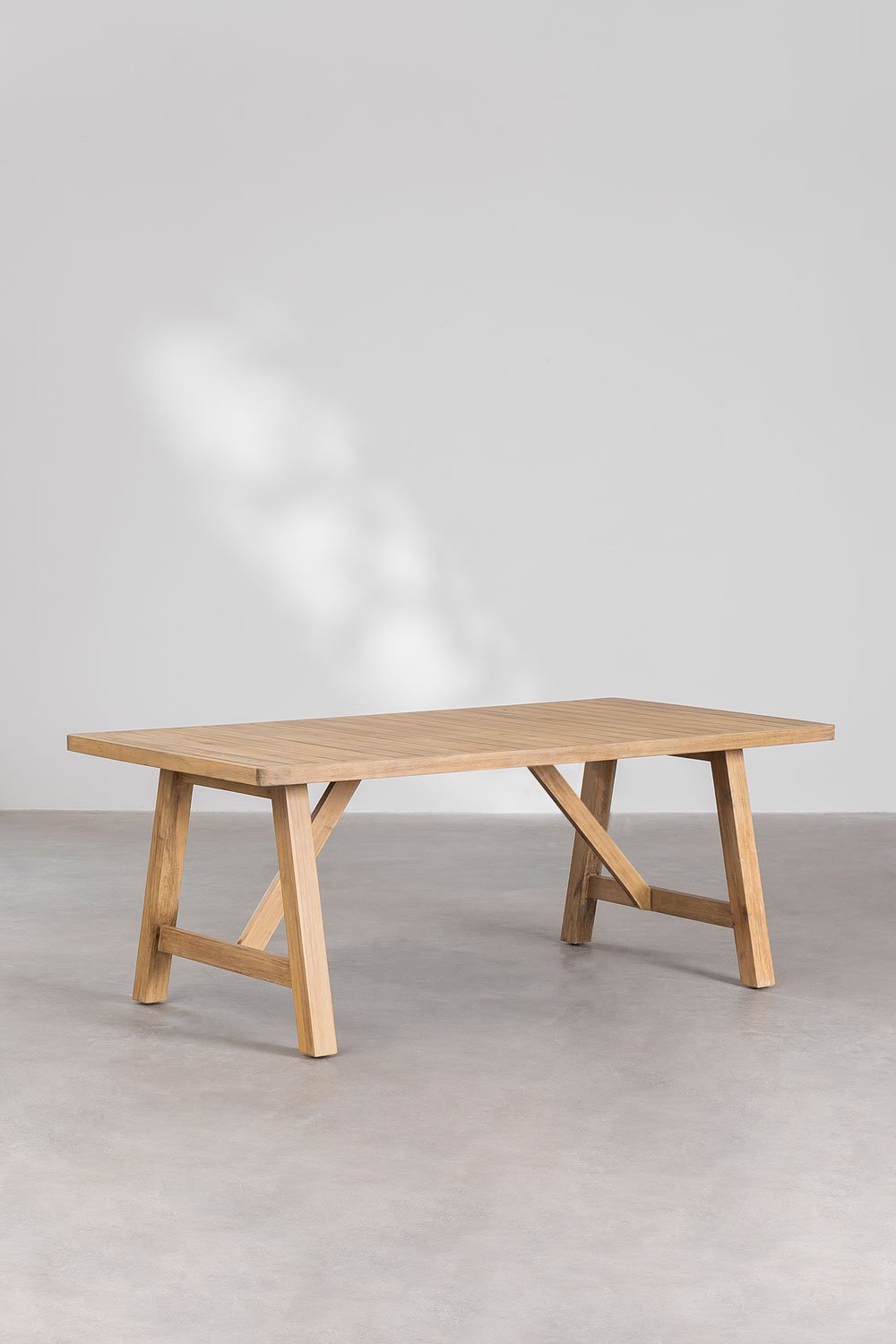 Tavolo da giardino rettangolare 200x100 cm in legno di acacia Dubai