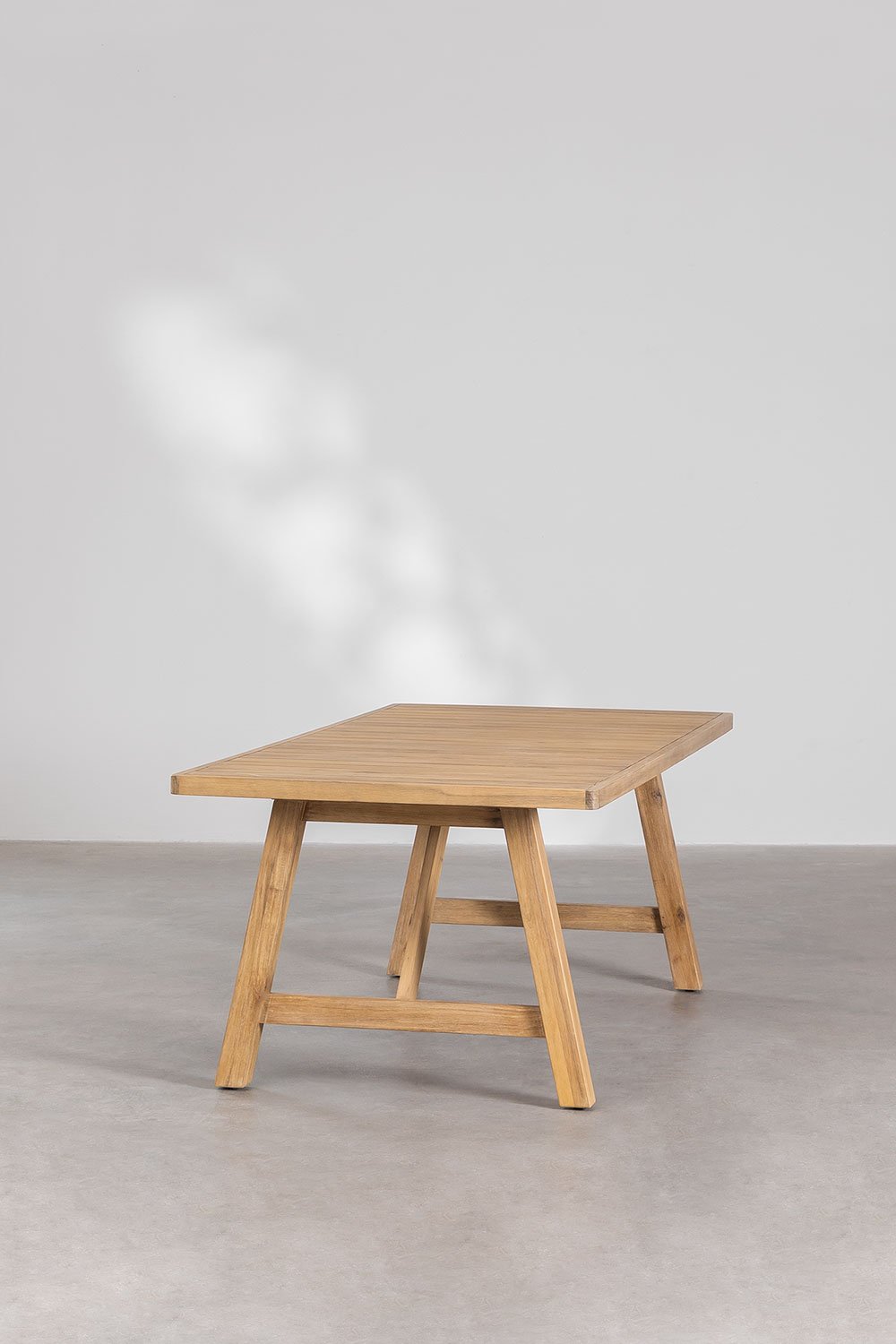 Tavolo da giardino rettangolare 200x100 cm in legno di acacia Dubai