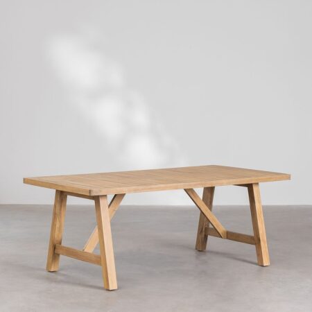 Tavolo da Giardino Rettangolare in Legno di Acacia (200x100 cm) Dubai