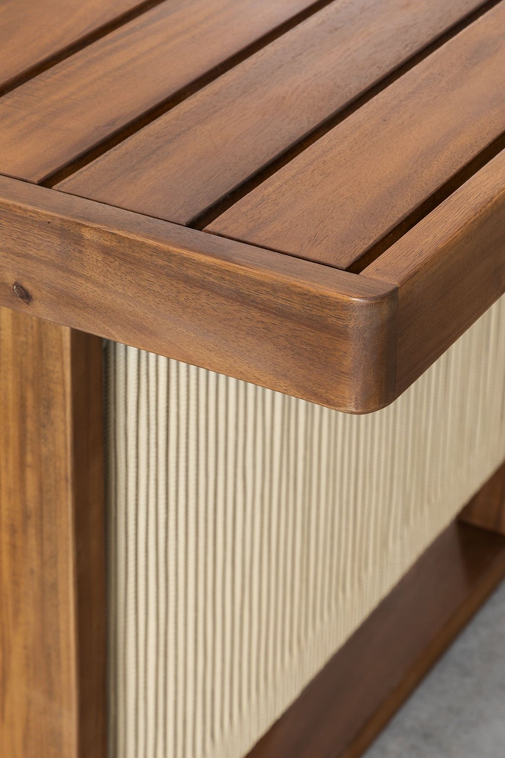 Tavolo da giardino rettangolare 200x100 cm in legno di acacia Nayely