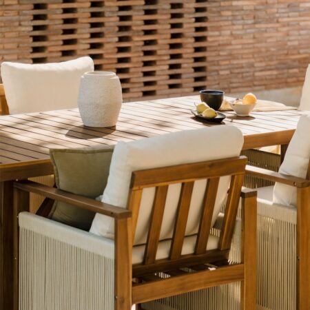 Tavolo da Giardino Rettangolare in Legno di Acacia (200x100 cm) Nayely