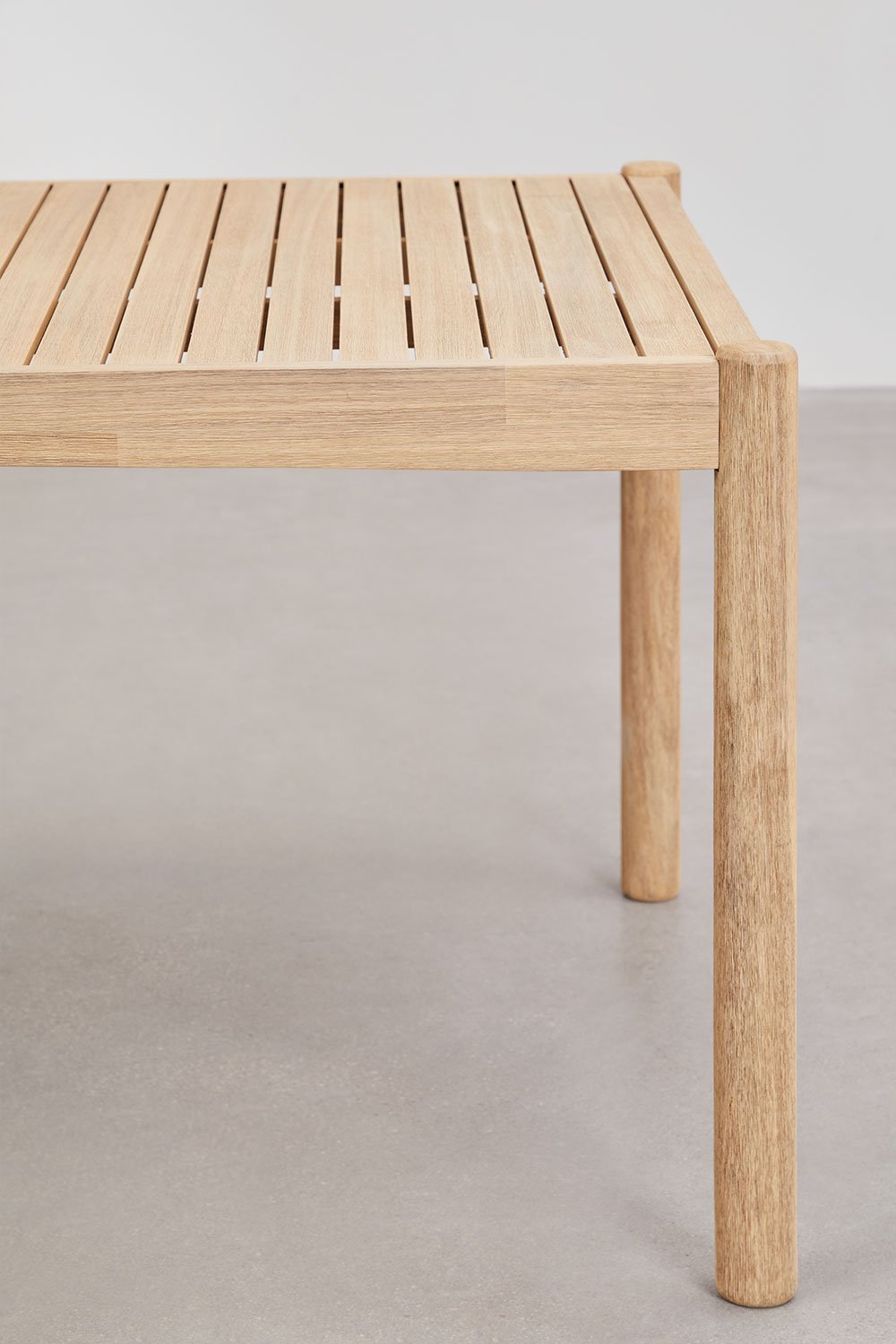 Tavolo da giardino rettangolare 220x100 cm in legno di acacia Karvia