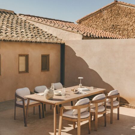 Tavolo da Giardino Rettangolare in Legno di Acacia Kaela