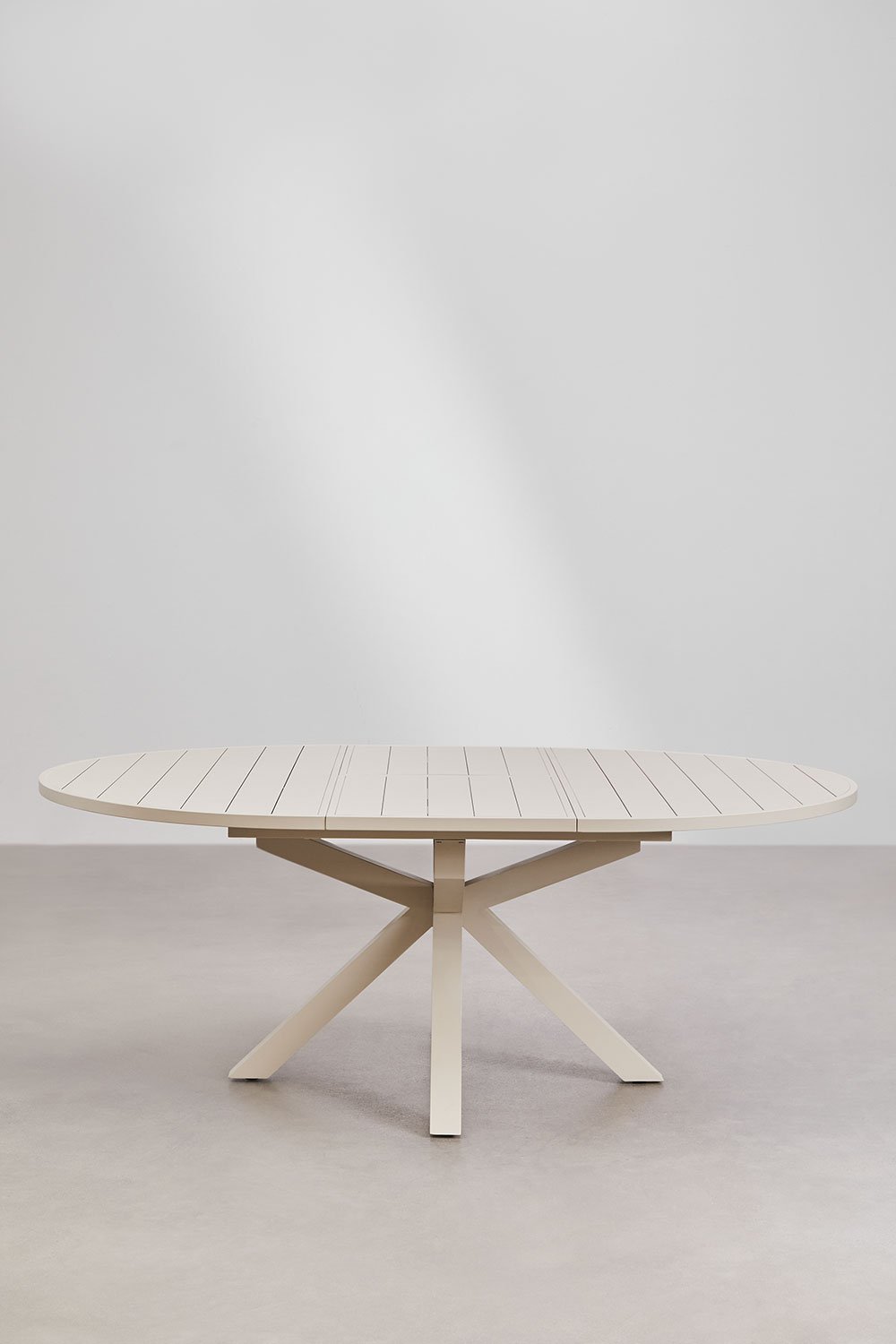 Tavolo da giardino estensibile 145-200x145 cm in alluminio Barces