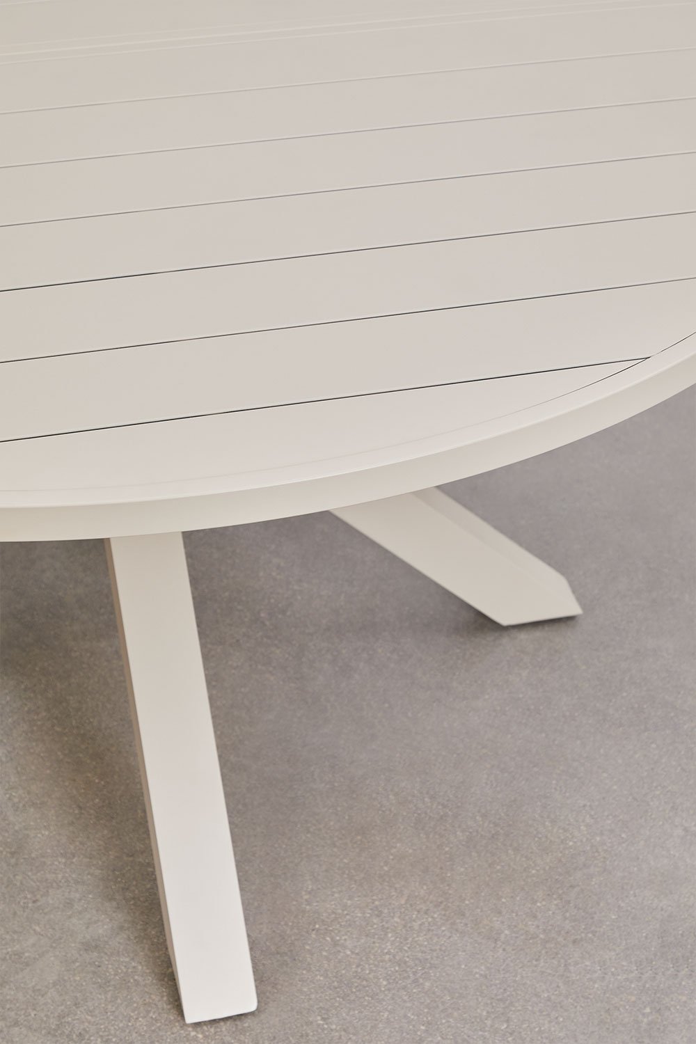 Tavolo da giardino estensibile 145-200x145 cm in alluminio Barces