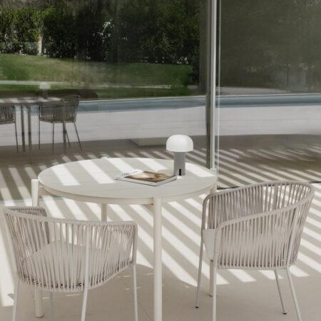 Tavolo da giardino rotondo in alluminio (Ø110 cm) Elton