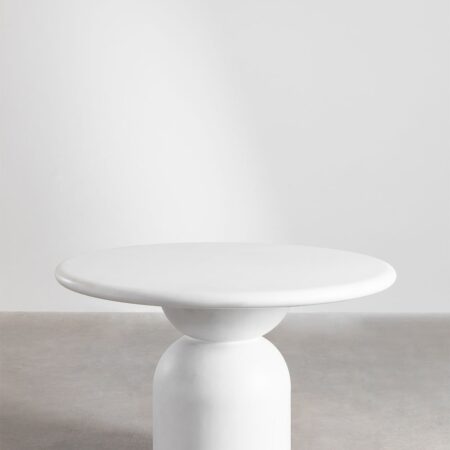 Tavolo da giardino rotondo in cemento (Ø120 cm) Verenis