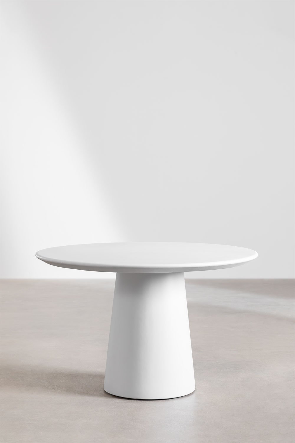 Tavolo da giardino rotondo Ø120 cm in cemento Noemi