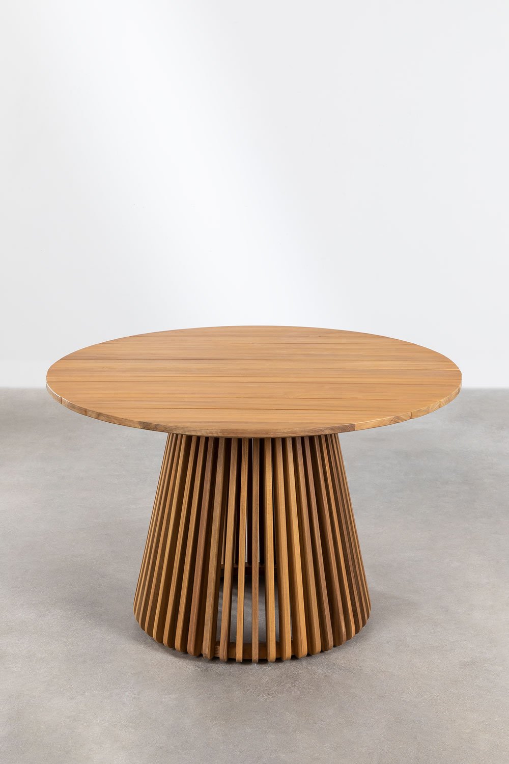 Tavolo da giardino rotondo Ø120 cm in legno di acacia Mura