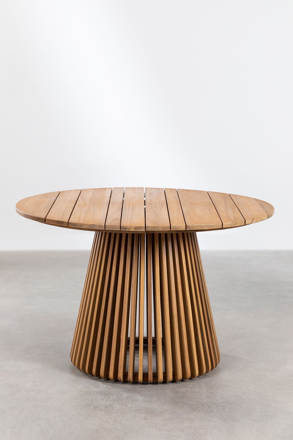 Tavolo da giardino rotondo Ø120 cm in legno di acacia Mura