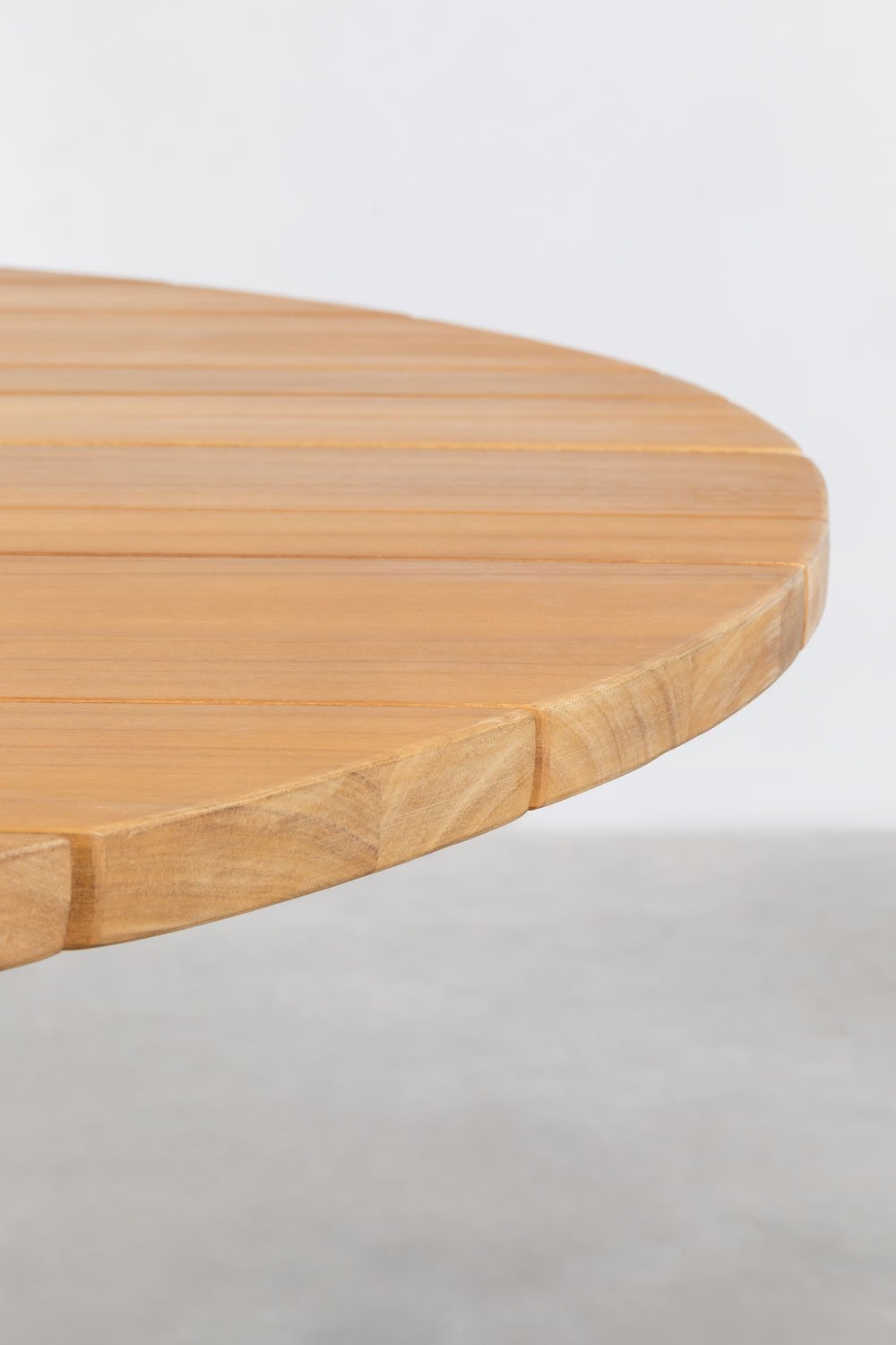 Tavolo da giardino rotondo Ø120 cm in legno di acacia Mura