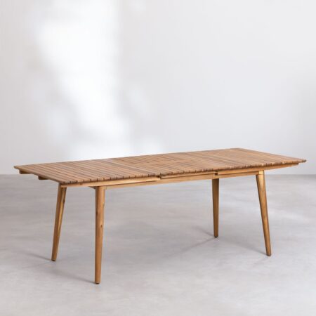 Tavolo da pranzo allungabile in legno di acacia (160-210x90 cm) Tenay
