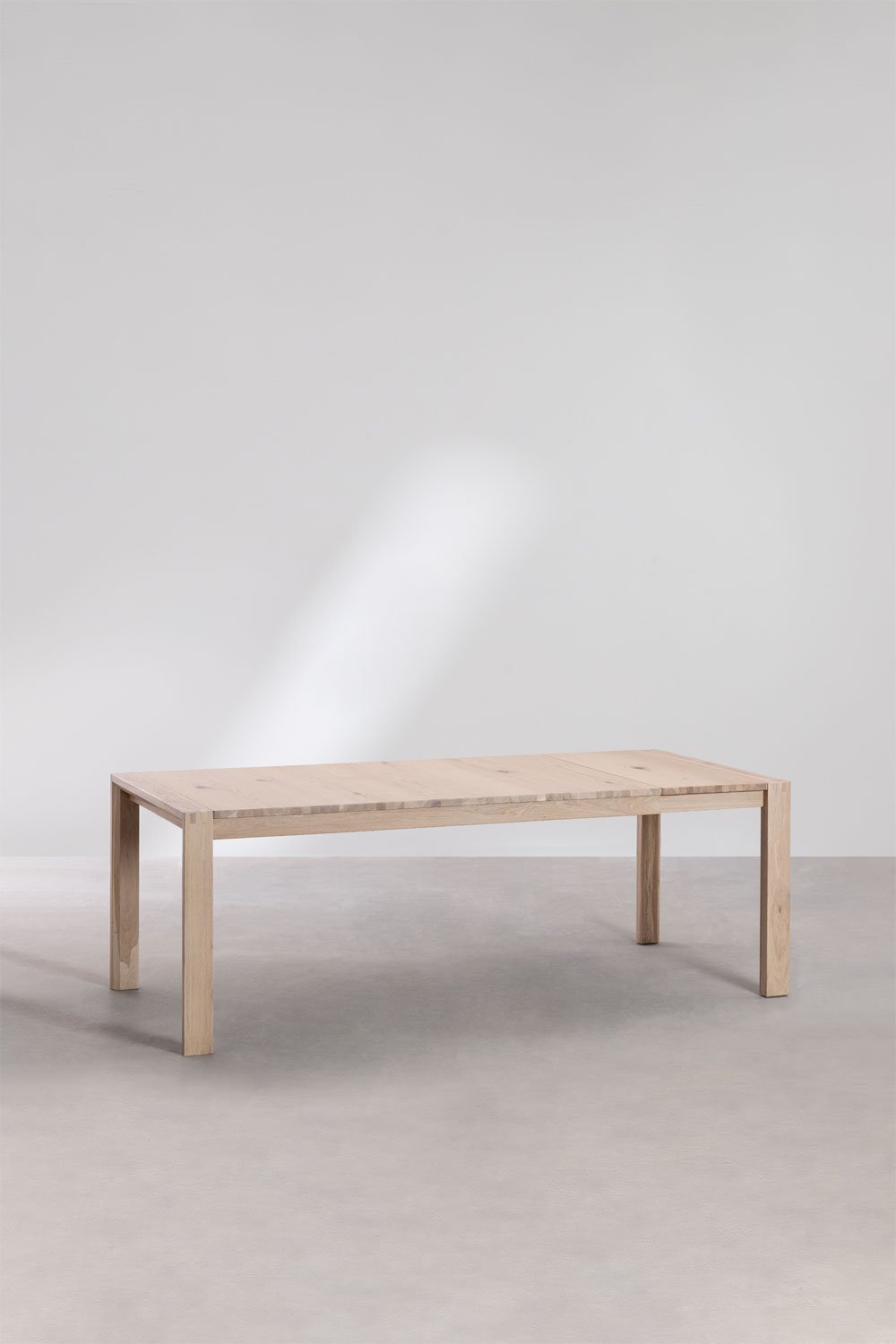 Tavolo da pranzo rettangolare allungabile in legno (170-260x95 cm) Quëbi